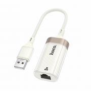 Переходник HOCO UA41 USB – RJ45 сетевой адаптер 10/100 Мбит/с, кабель 15 см 