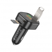 FM-трансмиттер с зарядкой Borofone BC43 Flash QC3.0 черный