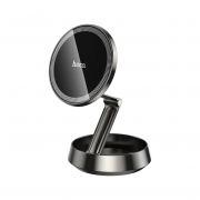 Держатель автомобильный Hoco H83 Metal ring magnetic серый